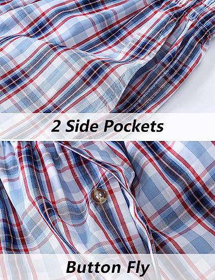 Men's 3-Pack Woven Pajama Shorts - morefiz